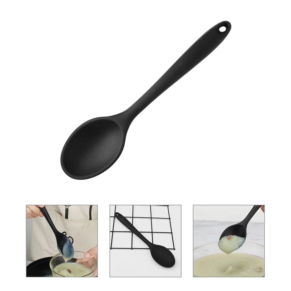 

Seasoning Spoon Kitchen Small Silicone Spoons Multifunctional Serving Multi-purpose Slotted Cooking Scoops