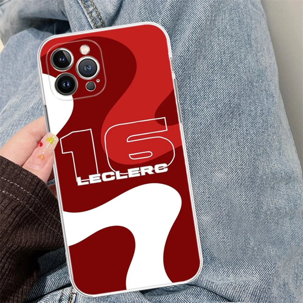 C-Charles L-Leclerc 16 Mousepad Silicone Soft For Iphone 16 15 14 13 12 11 Pro Mini XS MAX Plus X Cover