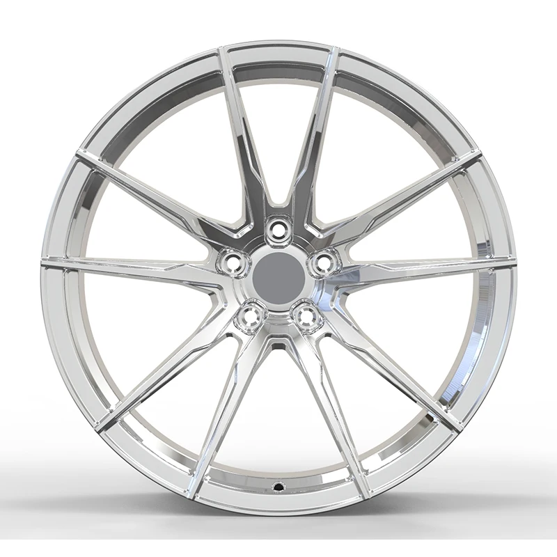 

Custom Electroplate Finish 18-26 Inch Racing Car Wheels Deep Dish Forged 5*130 Rims With Polished Lip