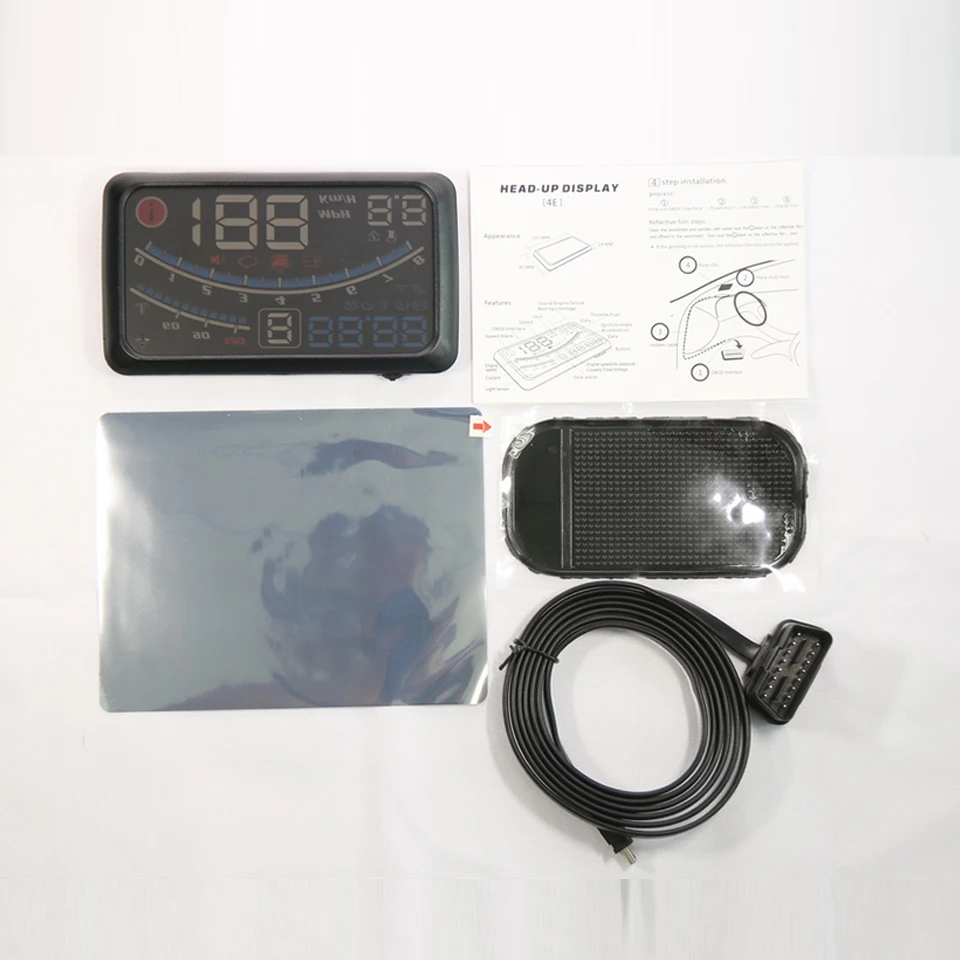 The latest car v41 OBD II overhead rise LED OBD display head-up display