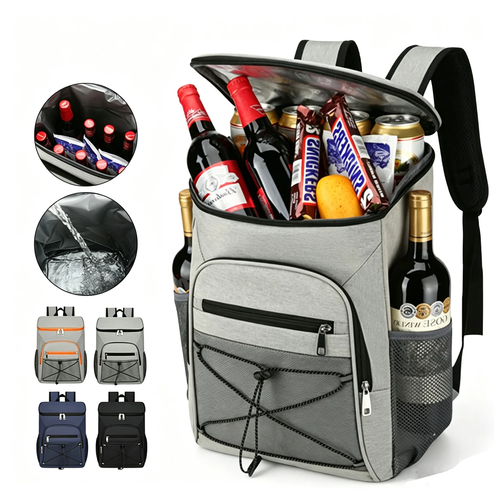 Cooler Backpack Insulated Leakproof Thermal Lunch Bag Waterproof Oxford Mochila Nevera for Camping Hiking Beach Picnic