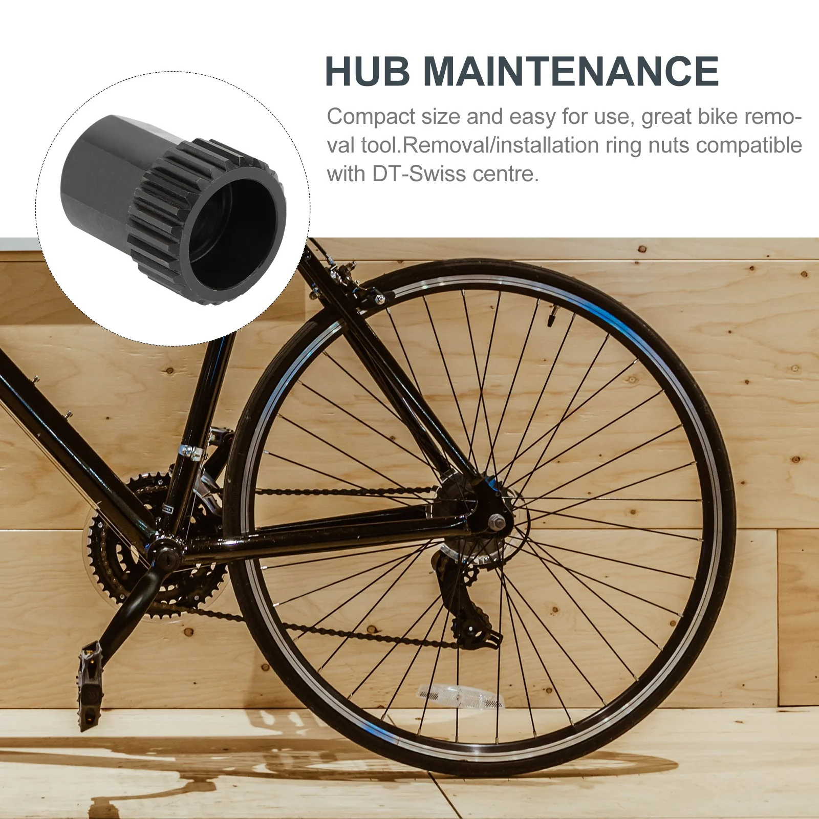 

Rear Hub Nut Removal Tool Swiss Compatible Steel Ratchet Bike Repairing Tool High Strength Vanadium Compact Size