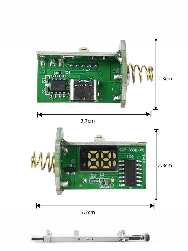 1 Piece Flashlight Fishing Light Circuit Board Display Anti-reverse Connection Charge And Discharge Circuit Driver Motherboard