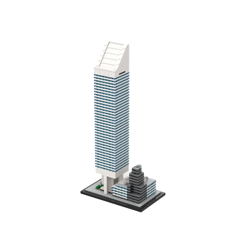 Modern Architecture Series Citigroup Center MOC 1:800 Edifice Building Blocks Assembly Model Bricks Classic Display Kid Toy Gift