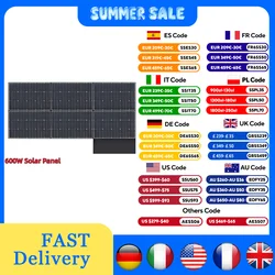 ALLPOWERS 600W Foldable Solar Panel High-Efficiency Solar Module Solar Charger with Solar Output for RV Off-Grid Boat Home Camp
