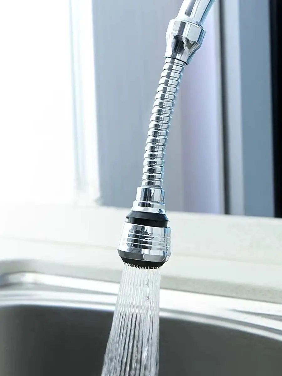 360 Degree Faucet Anti Splash Head Kitchen Water Saver Universal Rotating Bubbler Filter Nozzle Booster Nozzle Kitchen Tools