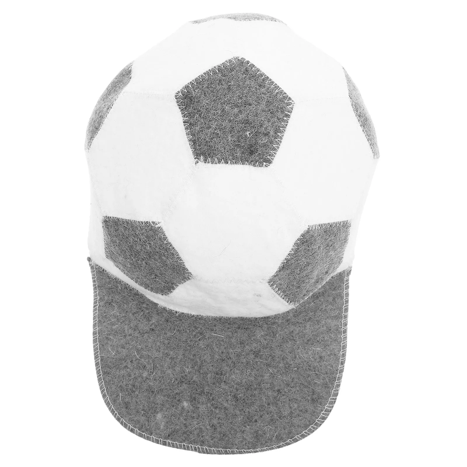 Sauna Hat Felt Wool Baseball Cap Style Soccer Pattern Men Women Steam Room Banya Hat Heat Insulation Party Costume