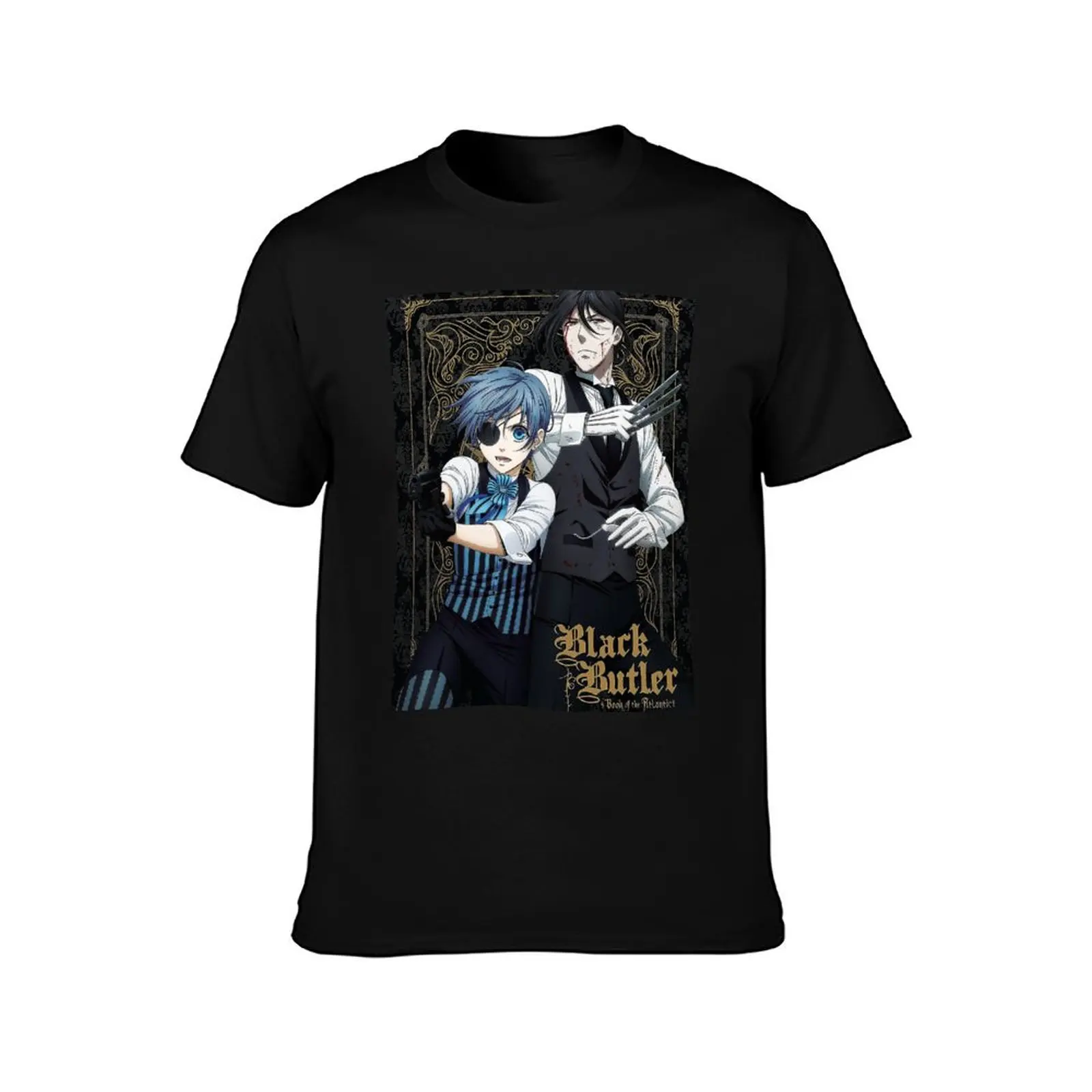 black butler blue T-Shirt Fashion Casual Short Sleeve Top T-Shirt - view 2