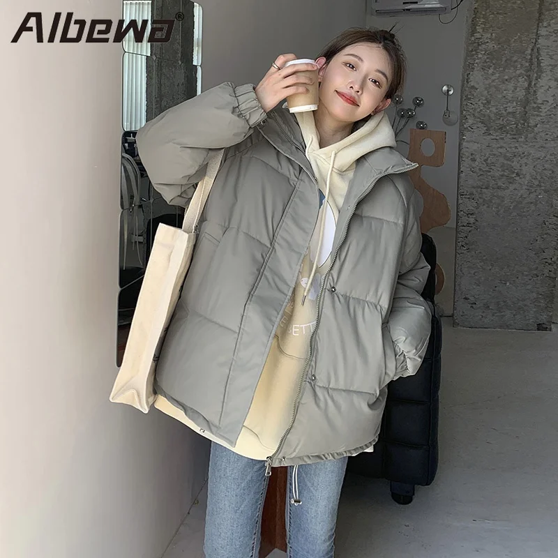 

Winter Jackets Coats Parkas for Women 2023 Padded Warm Women's Parkas Casual Overcoat Zipper Korean Basics Outerwear