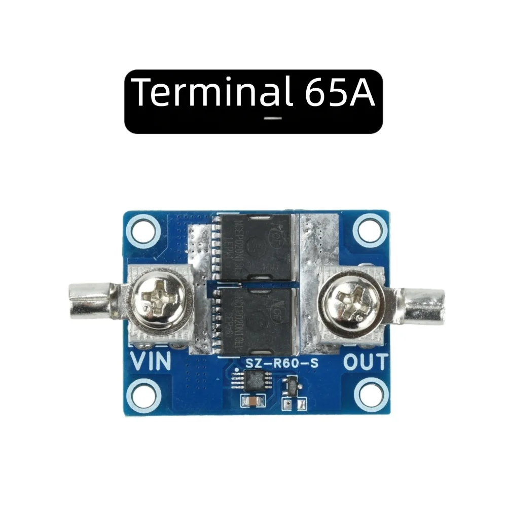 40A 65A 100A Ideal Diode Module No-Ground Anti-Backfeed Protection Solar Charging Module Anti-Reverse Current No Voltage Limit