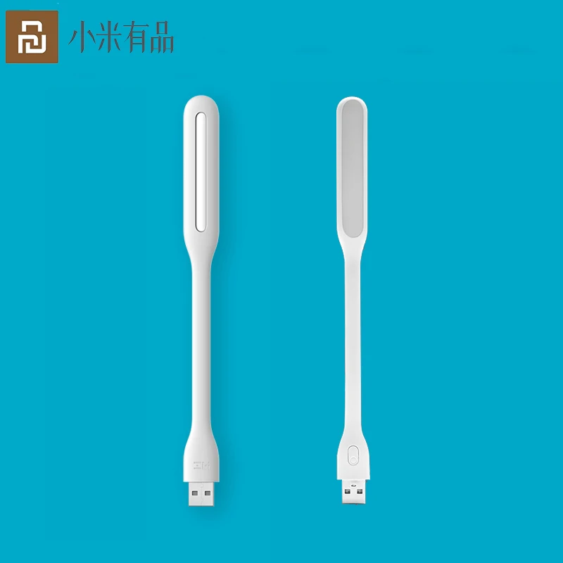 Orijinal Xiaomi Mijia Youpin ZMI USB taşınabilir LED işık anahtarı ile 5 seviyeleri parlaklık USB güç banka laptop Notebook için