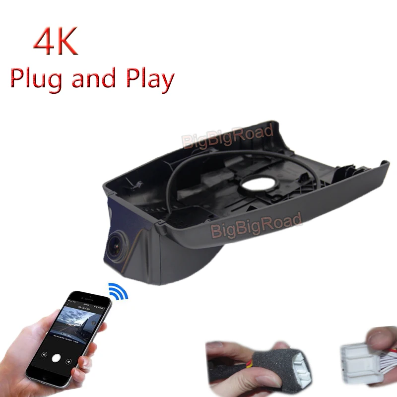 4K Plug And Play Car DVR Wifi Video Recorder Dash Cam Camera FHD 2160P For Toyota Avalon 2018 2019 2020 2021