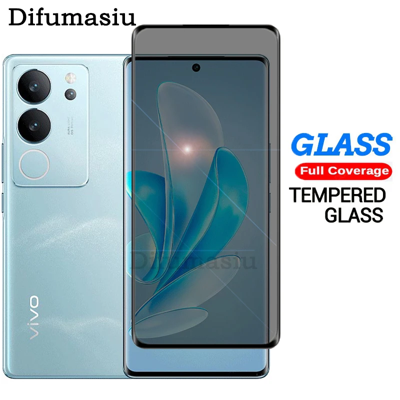 Privacy Tempered Glass For  Vivo V29 Anti Peeping Curved Screen Protector Vivo V27 V30 Pro 5G Glass Film