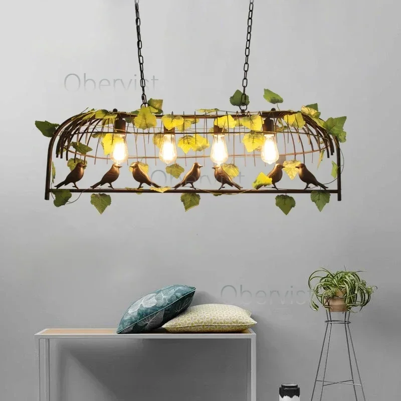 

Plant Chandelier Music Restaurant Hot Pot Restaurant Walnut Tavern Decoration Green Plant Lamp Flower Bar Net Red Clear Bar Lamp