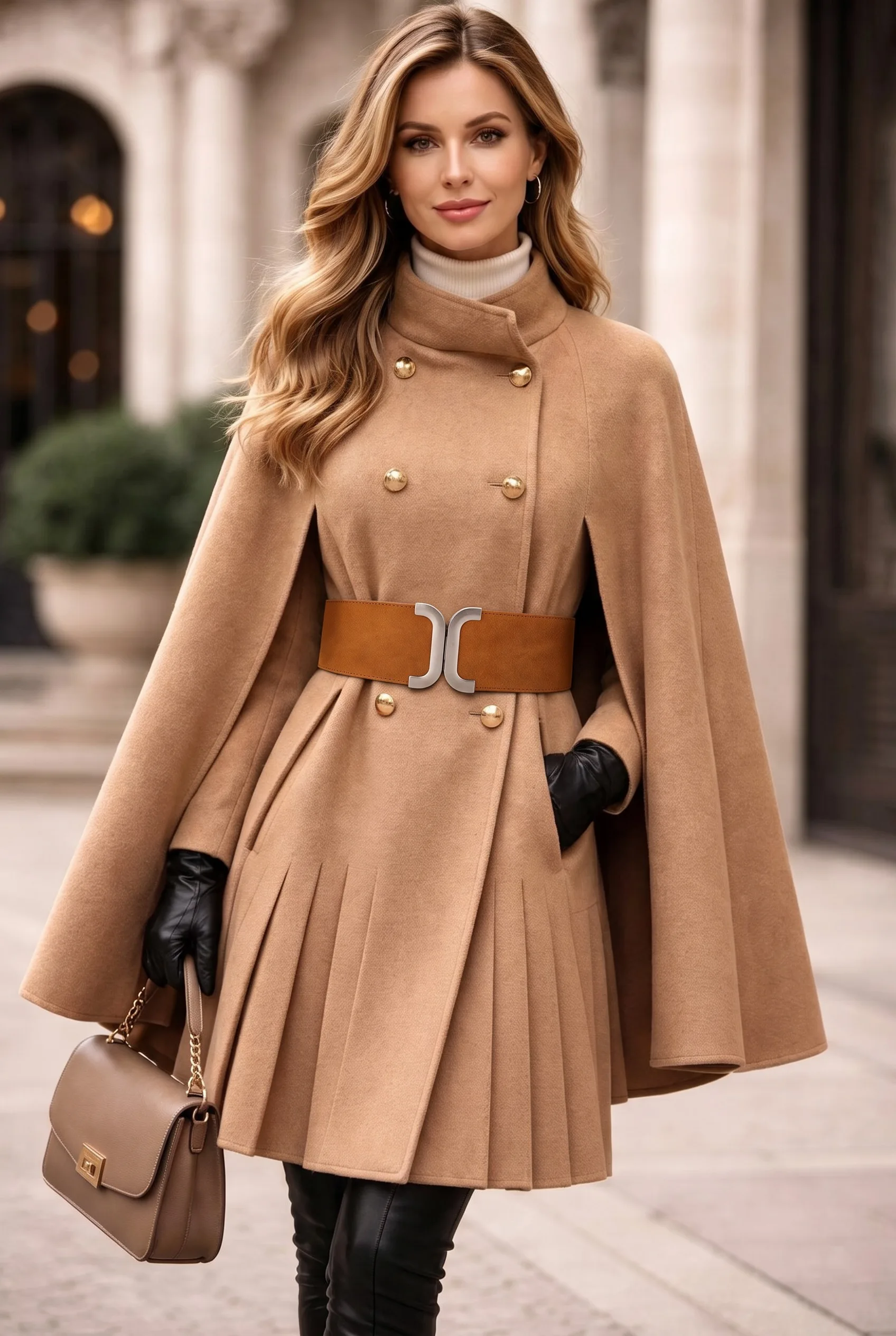 Women Suede Wide Waist Belt Interlock Silver‑Tone Metal Snap Buckle Stretch Decorative Waistband for Dresses Daily Outfit