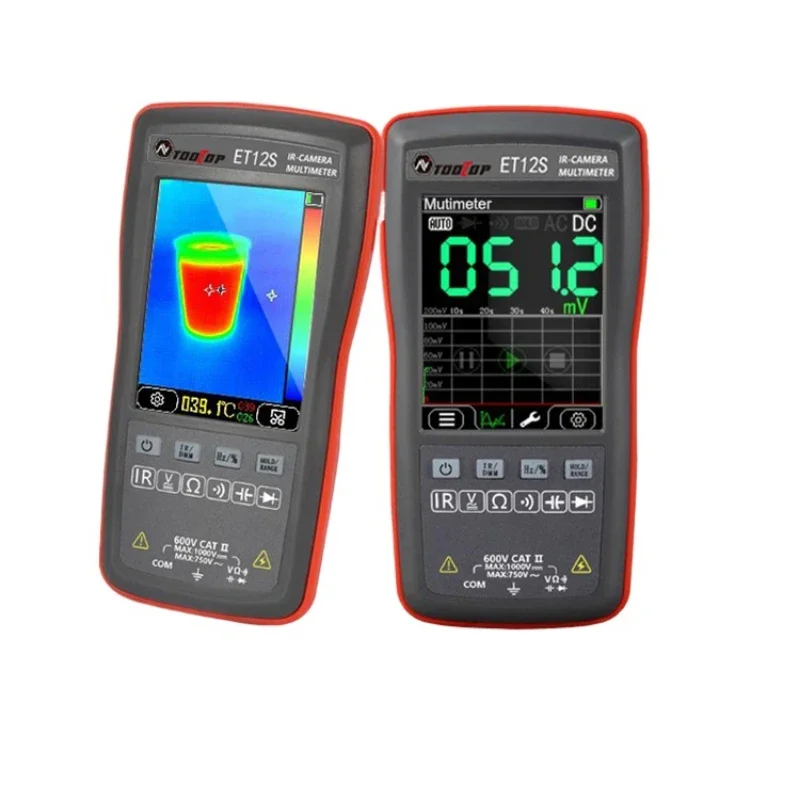 Multimeter high pixel infrared camer floor heating leak detector touch screen thermometer