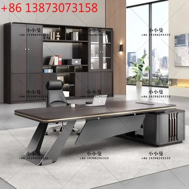High-end light luxury minimalist modern leadership office furniture executive desk