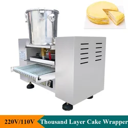 Electric Thousand Layer Pancake Crepe Wrapper Machine 6/8/9/10 Inches Cake Skin Maker 2.8KW Household Commercial Use