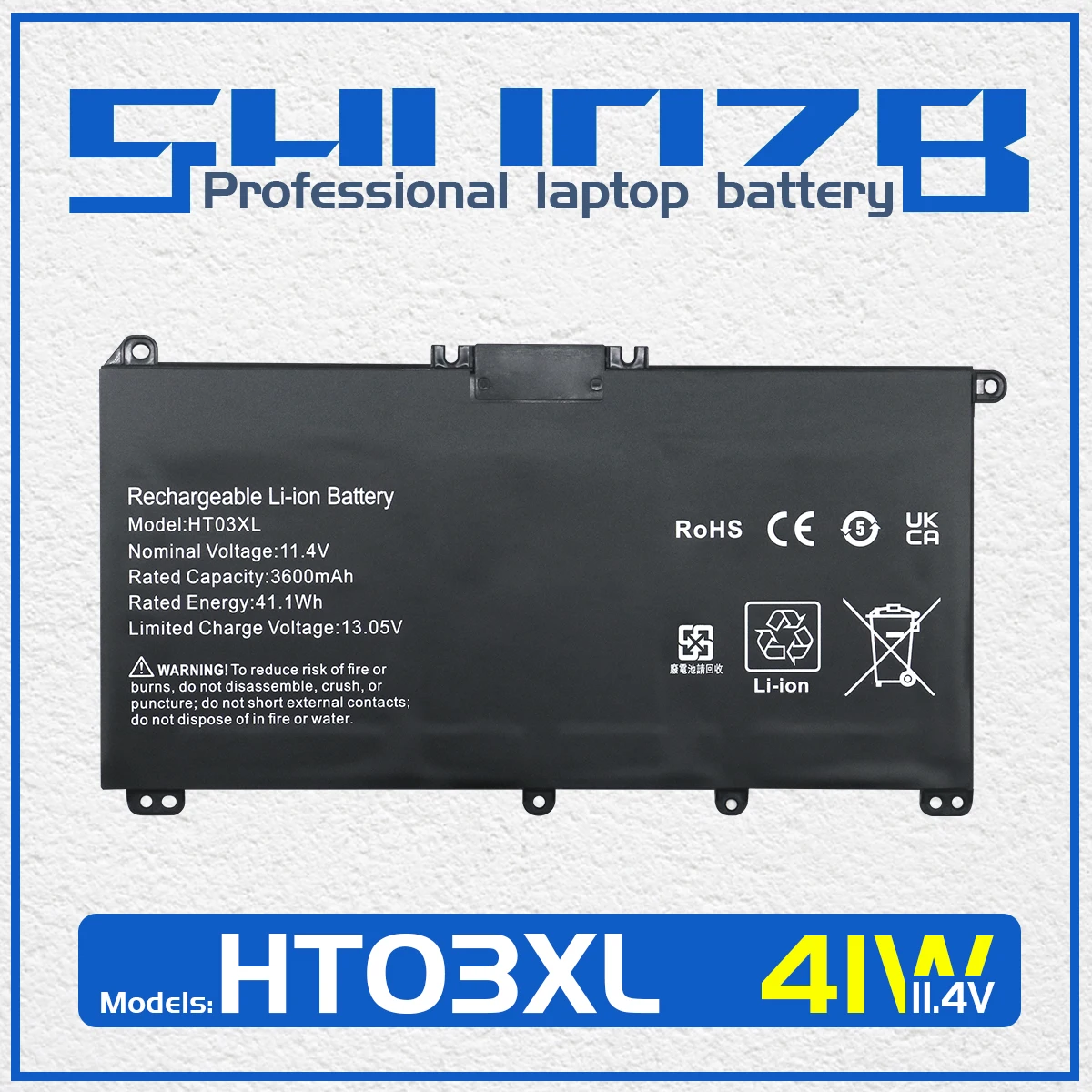 Batería HT03XL para HP Pavilion 14-CE0001LA 14-CE0014TU 14-CE0010CA 14-CE0025TU 14-CE0034TX 15-CS0037T 250 HSTNN-LB8L L11421-421