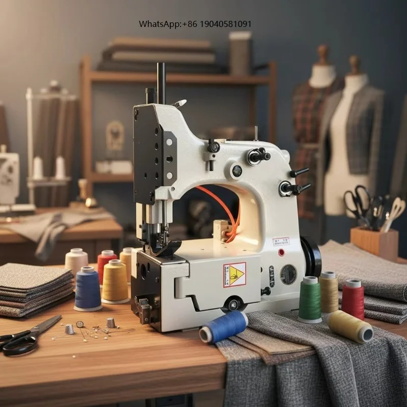 High Speed Electric Desktop Plant Flat-Bed Lockstitch Apparel Machinery Industrial Sewing Machine with Complete Accessories