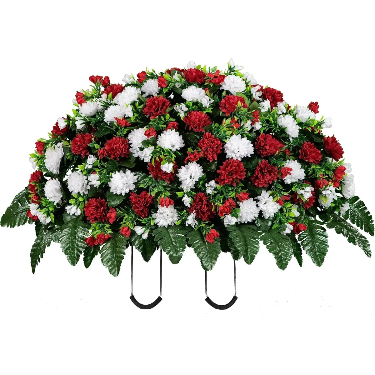 Artificial Cemetery Flowers - Grave Decorations Winter Memorial