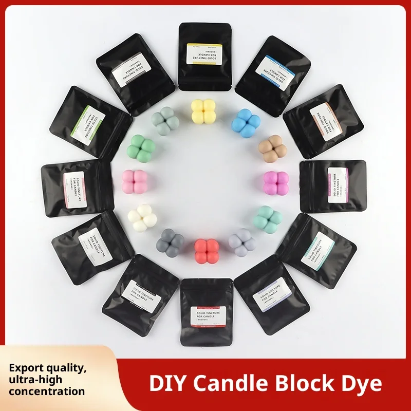 

Candle Solid Dye/Net Content about 10g/Piece/Used for Blending Aromatherapy Candle Pigments DIY Homemade Aromatherapy Wax Dye