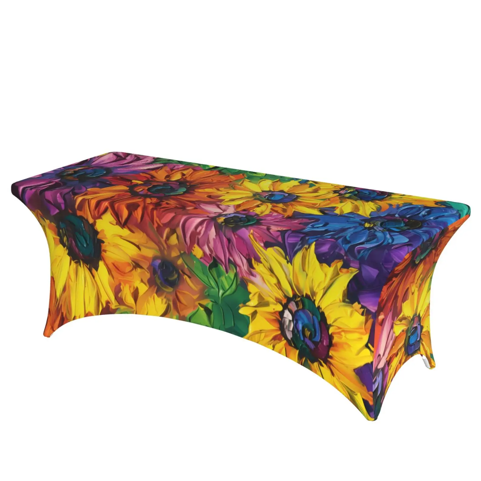 

Table Skirt to Match Any Decor Tablecloth Spandex Linen Durable Stain-resistant Polyester Fabric Wrinkle-Resistant Lightweight