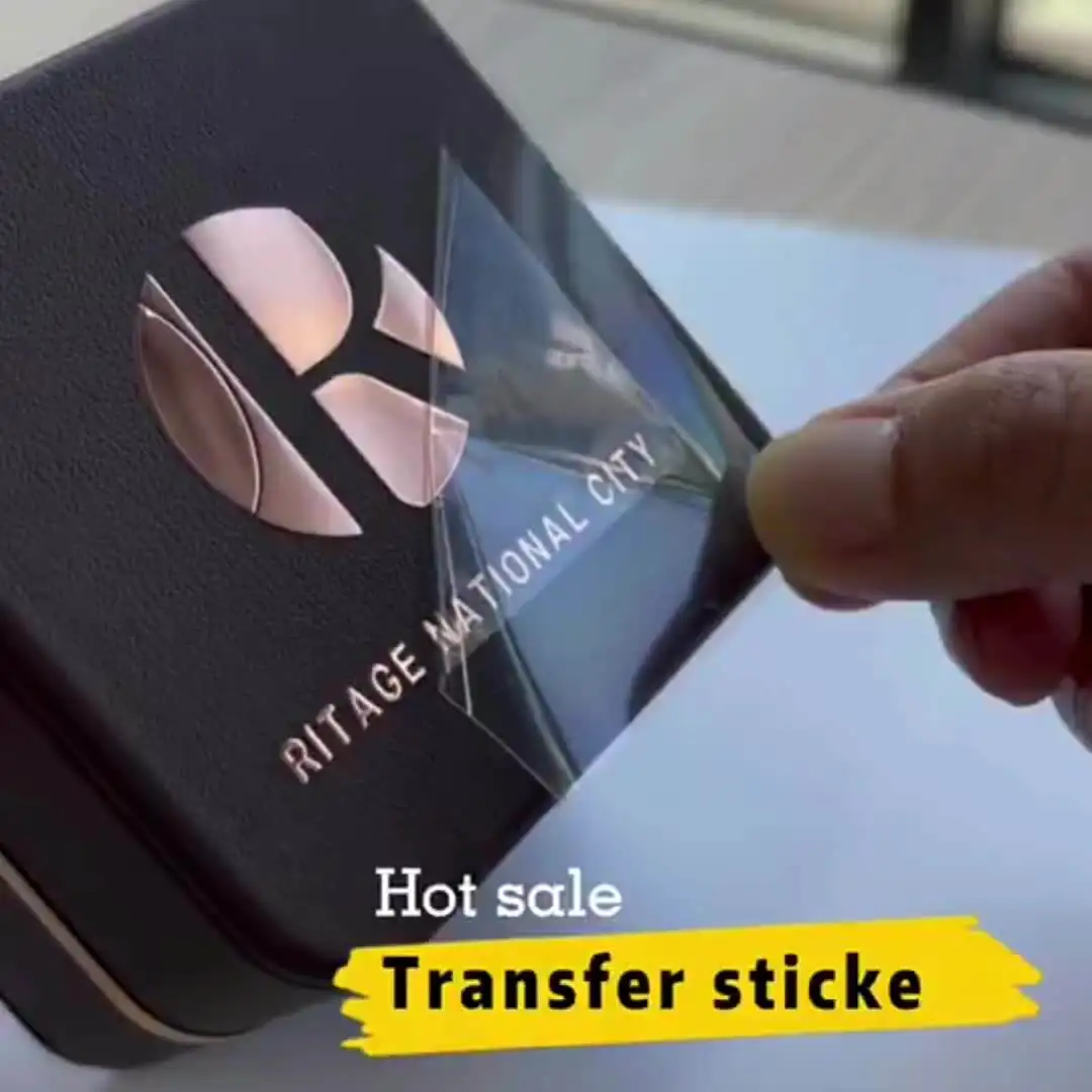 3d Transfer Stickers Personaliseren Logo Custom Metalen Shine Brief Overdracht Labels Custom Sticker