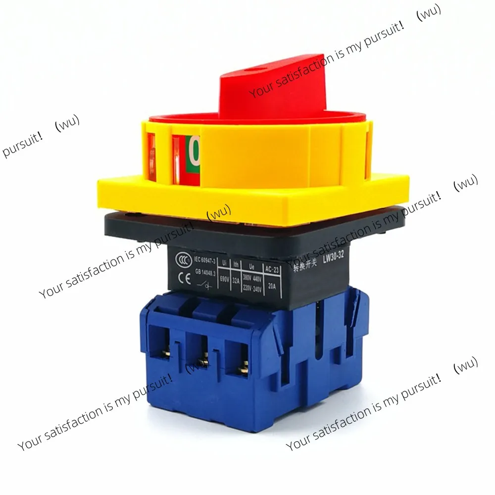 SZD11-25A/32A/40A/63A/80A/100A AC 600V ON/OFF 2 Positions 3 Phase Rotary Cam Changeover Switch