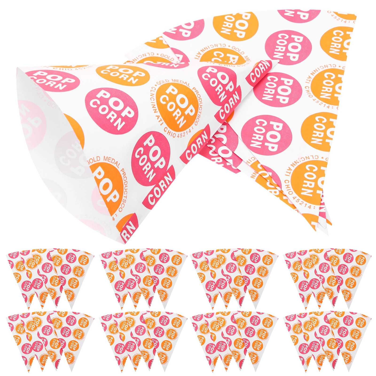 

50pcs Popcorn Shaped Treat Bags Snack C y Party Favors Halloween Paper Bags Cookies Popcorn Cones Bag Gift Packing