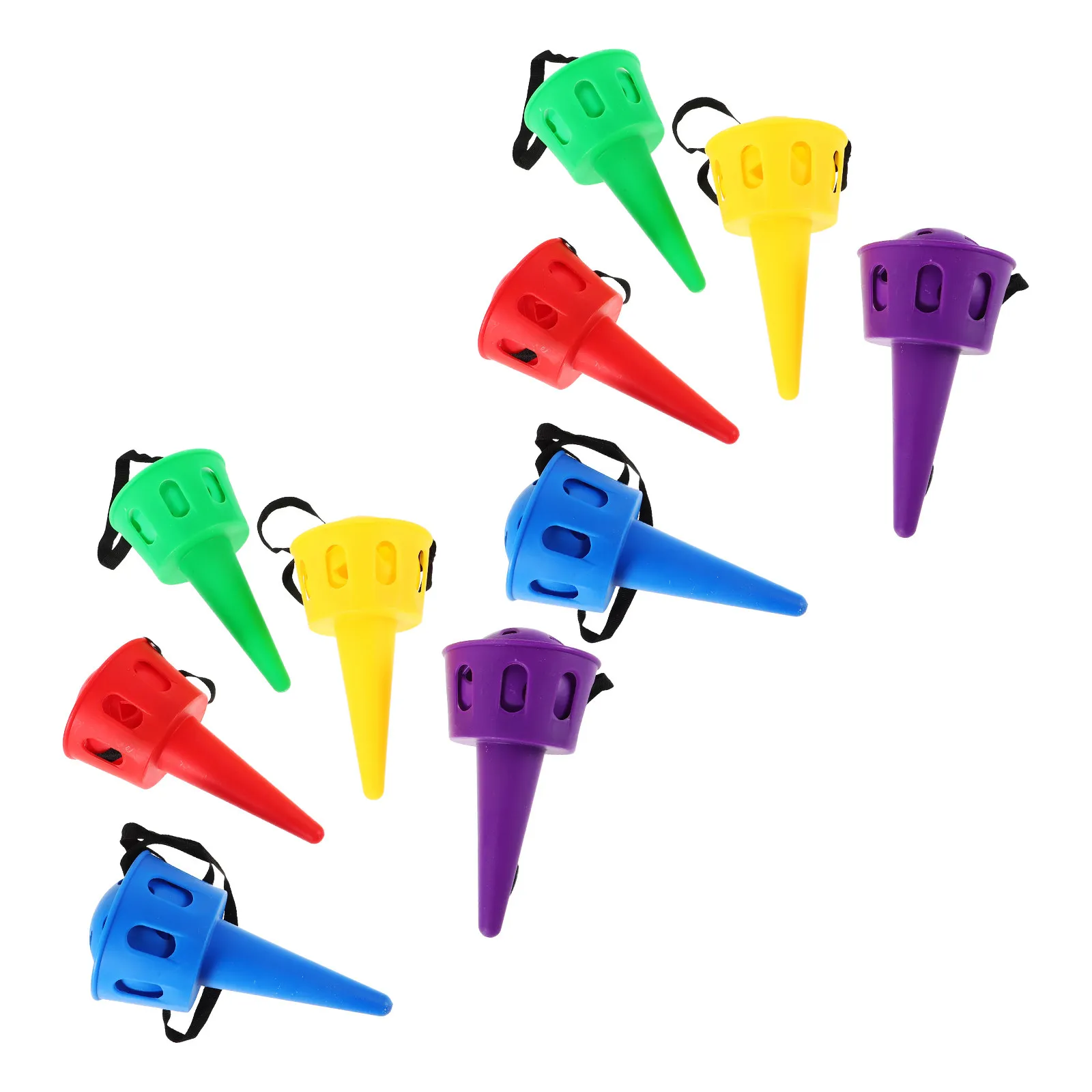 

Набор для игры в ловлю мячом на открытом воздухе для детей, 10 шт.: портативная игрушка-сачок для ловли мячей, прочная пластиковая игрушка для метания и ловли, летние уличные игрушки для детей