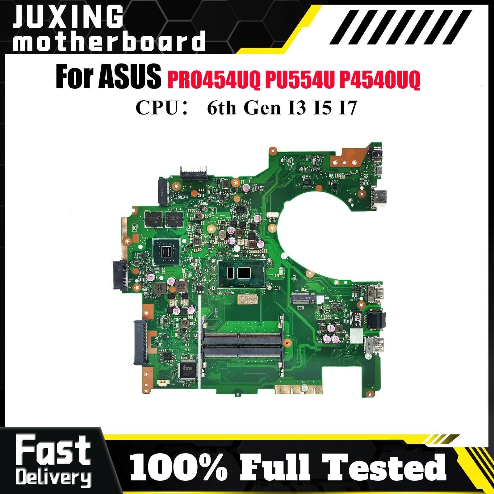 

P4540UQ Материнская плата для ноутбука ASUS ProArt PU554U PRO454UQ P4540UQ P4540U Материнская плата для ноутбука с процессором I3 I5 I7 100% tests OK stk