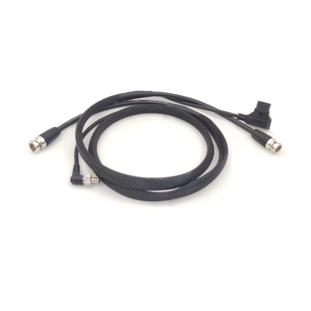 D-Tap to Locking DC 5.5 2.5mm Monitor Power Cable SDI Video Cable 1.5m for PIX-E7 PIX-E5 7 Atomos Sony DJI