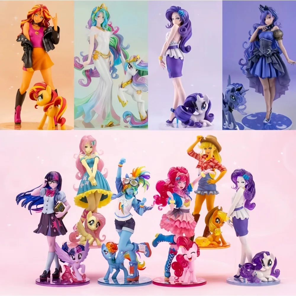 20-22cm Anime My Little Pony Figur Twilight Sparkle/Rainbow Dash/Apple Jack/Hatsune Miku Actionfiguren PVC Sammlerstück Geschenk – Detail 1