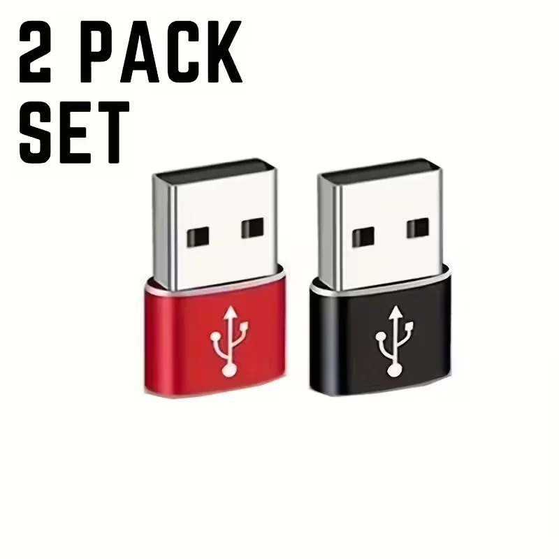 2 adaptadores USB C 3.1 a USB 3.0 |   Convertidor de Puerto USB-C Hembra a USB-A Macho, Adaptador OTG para Sincronización de Datos y Carga para Teléfono Móvil