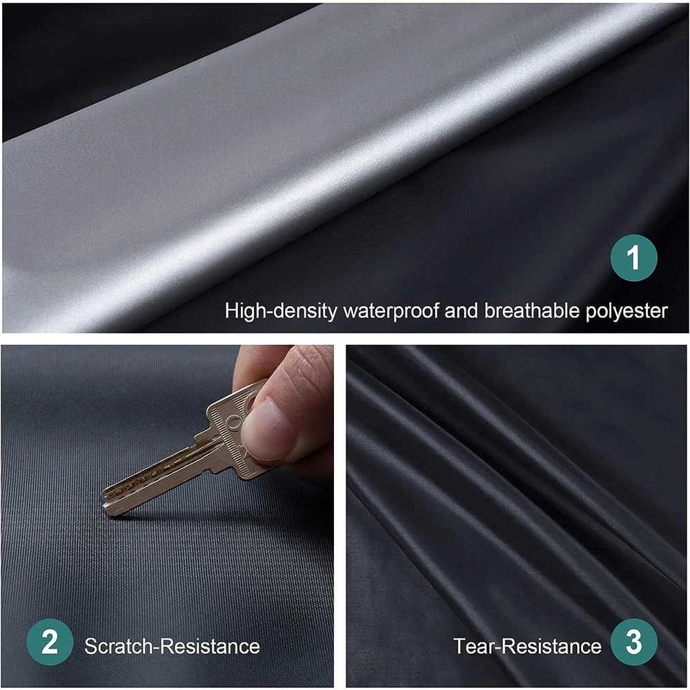 Kayme Universal Full Car Covers Outdoor Waterproof Sun Rain Snow UV Protectio Fit SUV/Sedan/Hatchback