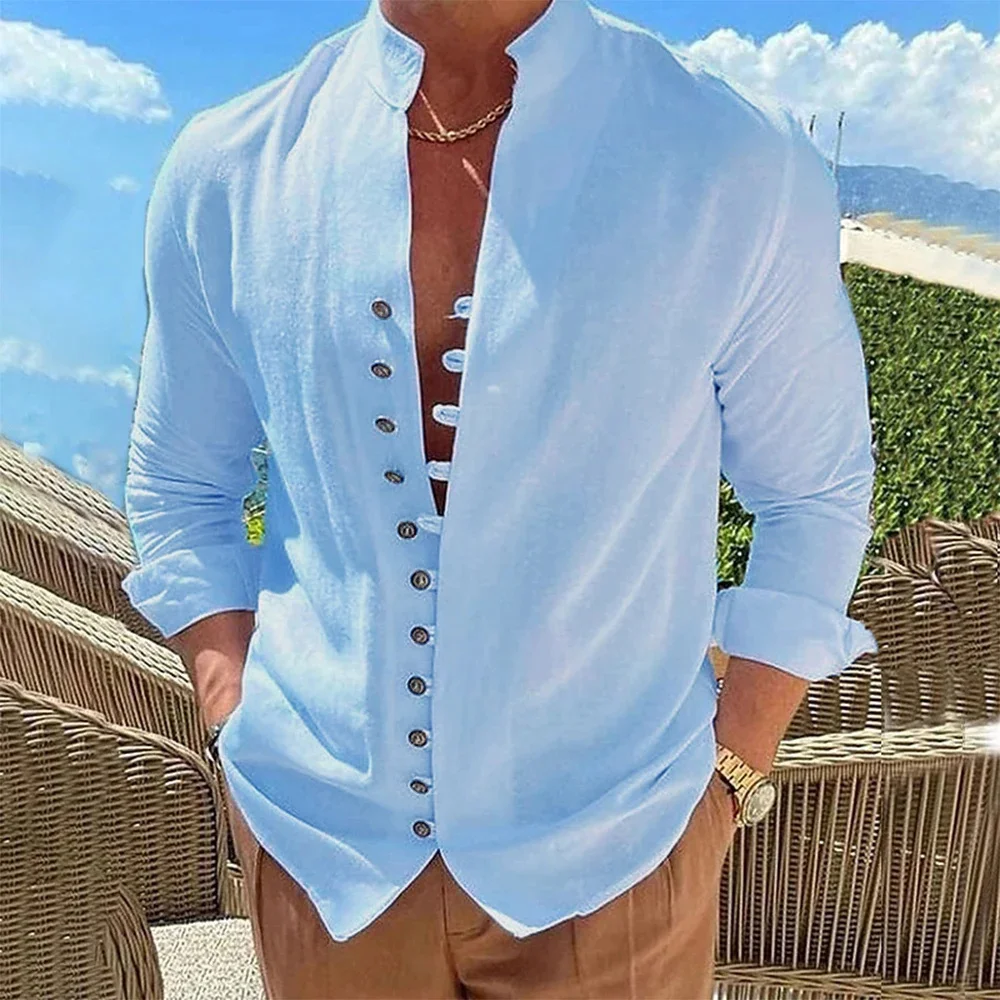 Thumbnail 2 - #48 Trending Cotton Linen Casual Shirts Right Now