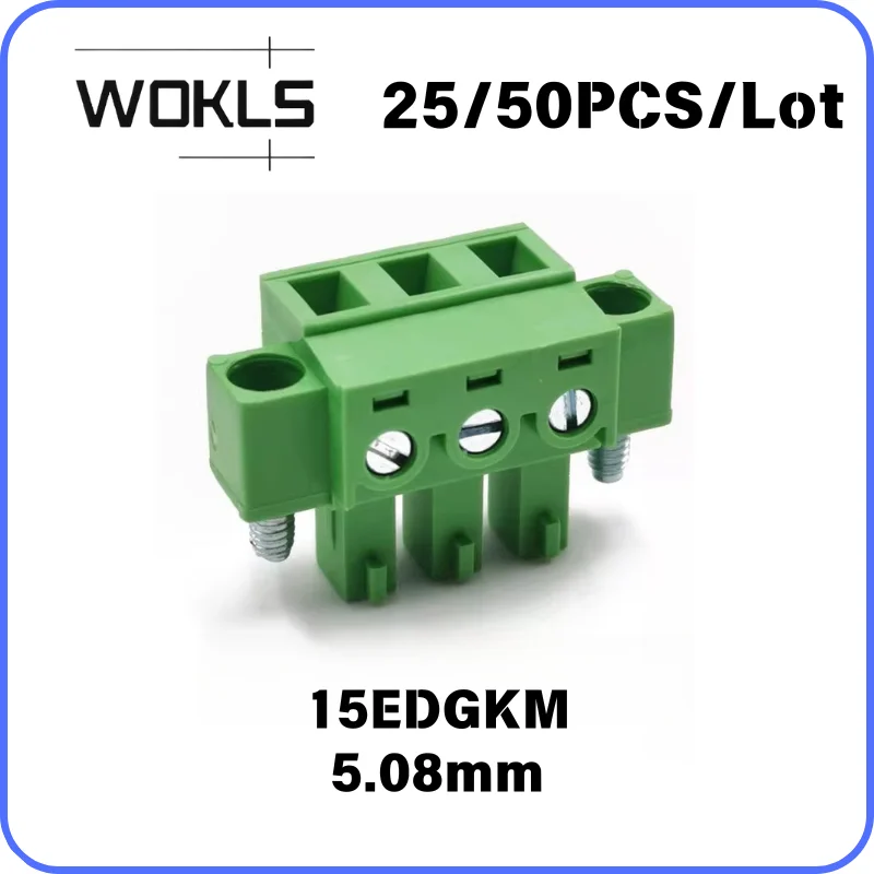 25PCS/50PCS 5.08mm pluggable terminal connector 15EDGKM 5.08 KF2EDG15KM MC1.5-STF