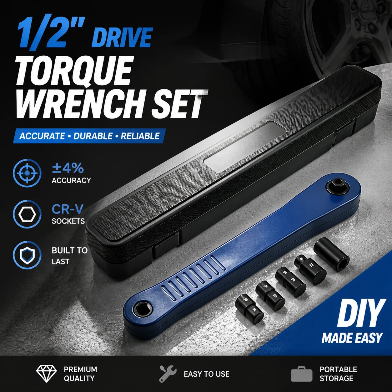 

Professional Zero Offset Extension Wrench, Tight Space Extension Tool, 1/4" 3/8" 1/2" for Motorcycle Home Repair