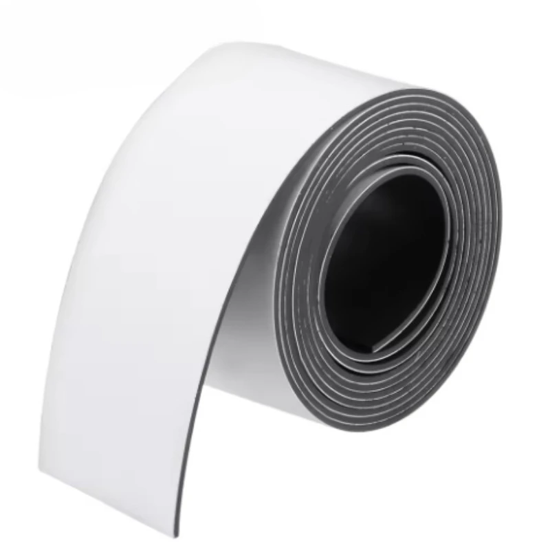 Fita magnética de borracha autoadesiva, largura 100mm, espessura 1mm, ímã flexível forte para geladeira, pôsteres fotográficos, corte livre