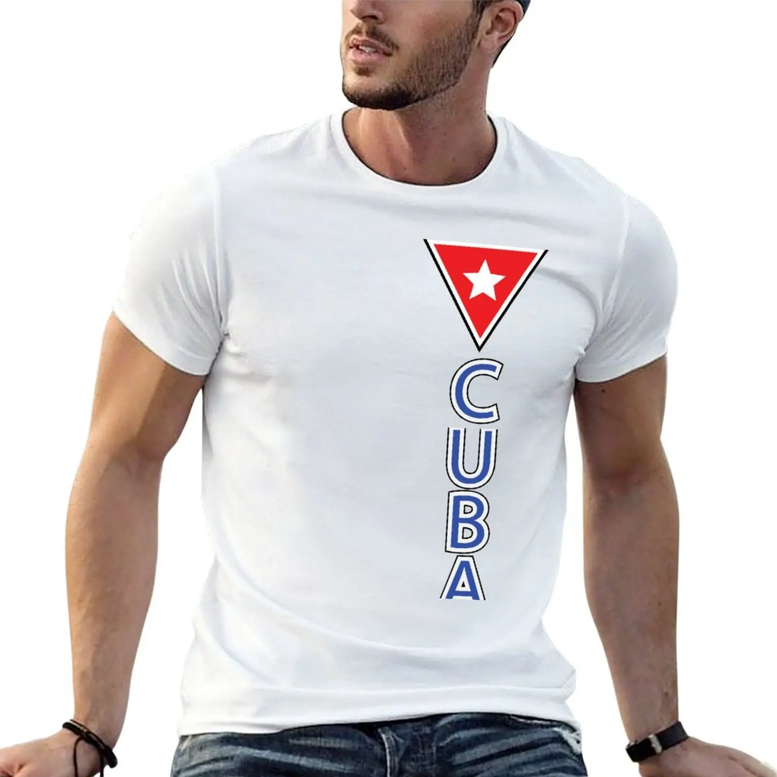 

CUBA T-Shirt cotton t shirts high quality t shirts for man cotton funny men t shirt cotton 100% T-Shirt