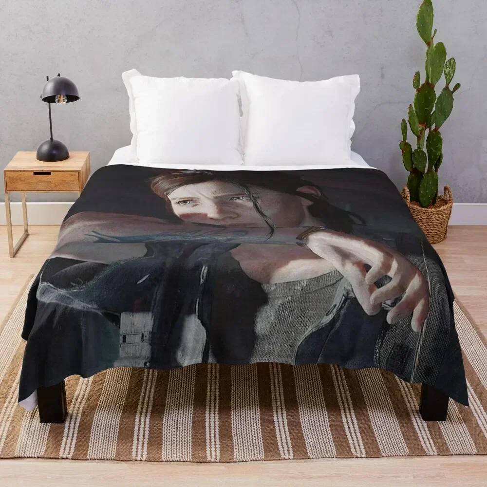 Last Of Us Ellie poster Throw Blanket Large Luxury Brand Extra Large Throw Bed Blankets