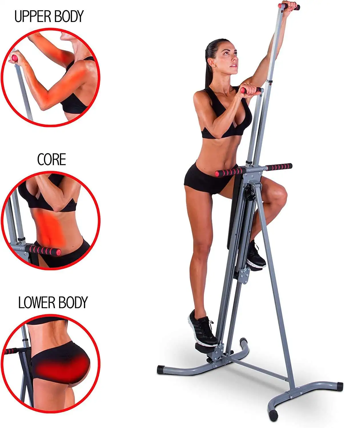 Fitness Workout Adult Indoor foldable vertical Climbing Pedal Gym Machine Mountain Climber