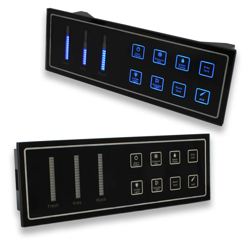 TYTXRV 3-Gang RV Control Switch Panel With Bluetooth APP Built-in Waterproof Touch Switch Panel For RV Boat Car Marine
