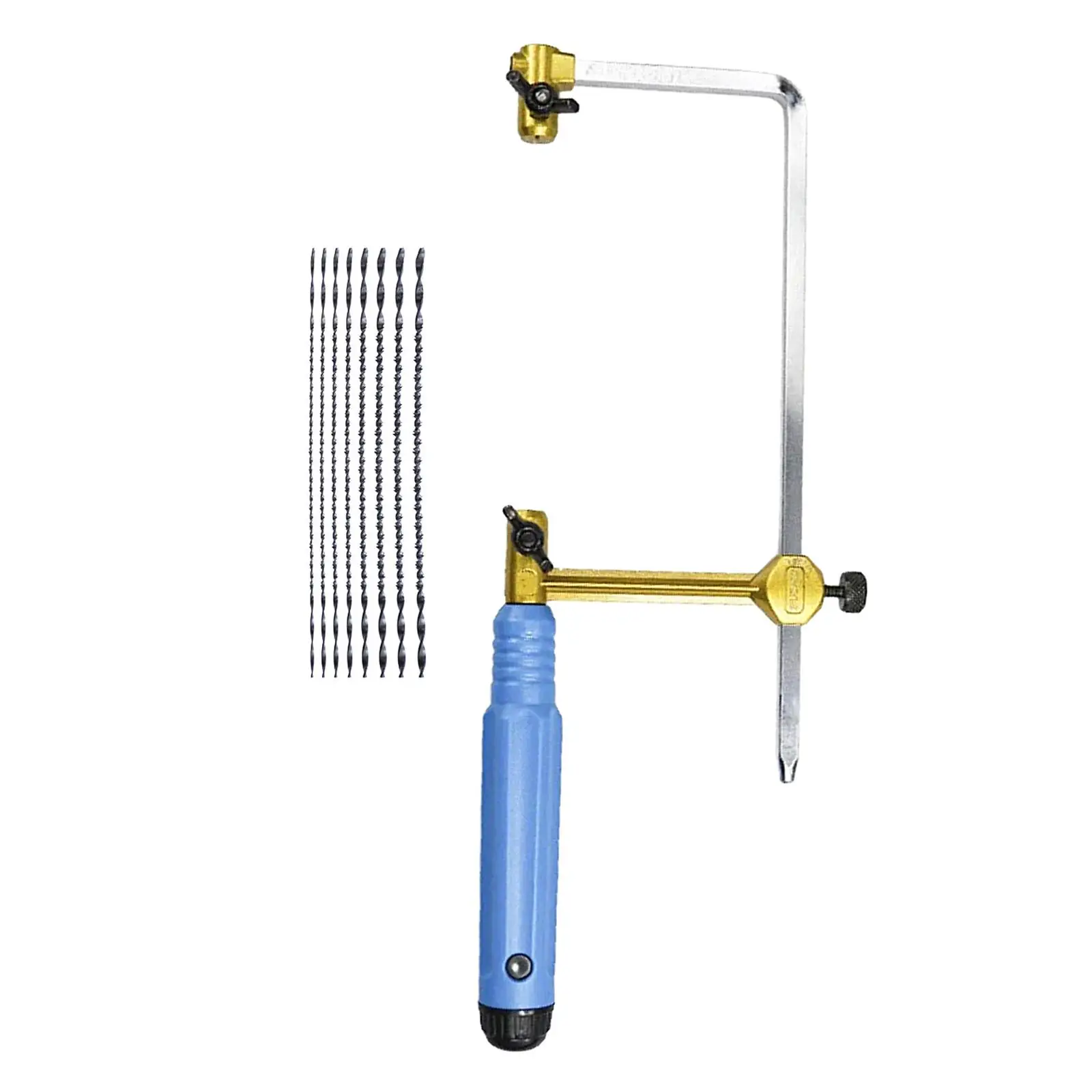 Hand Jewelers Saw And 8 Replacement Set with Tension Screw