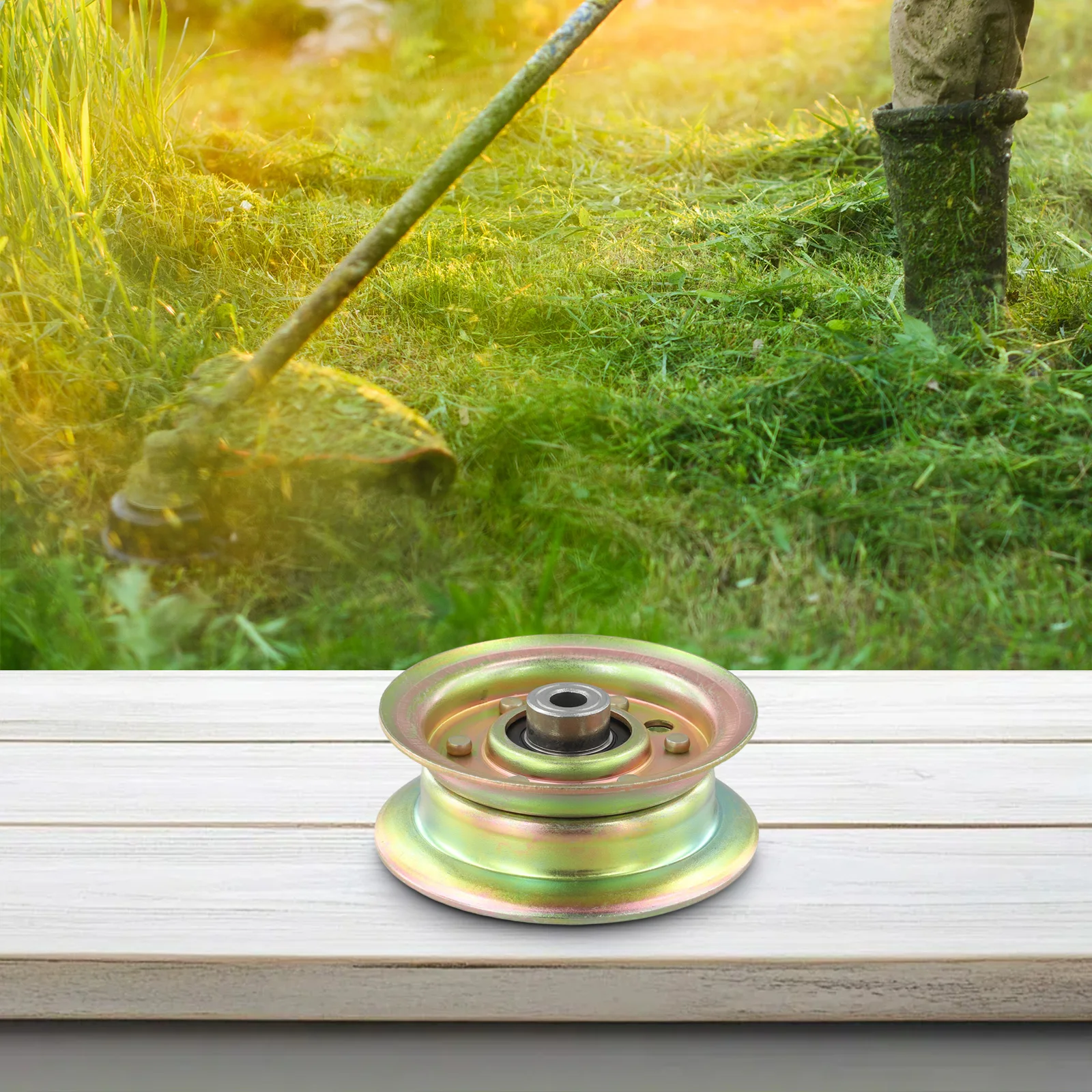 Replacement Idler Pulley Compatible with For Hus Mowers OEM Part 177968 193197 532177968 532193197 Lawn Mower Pulley