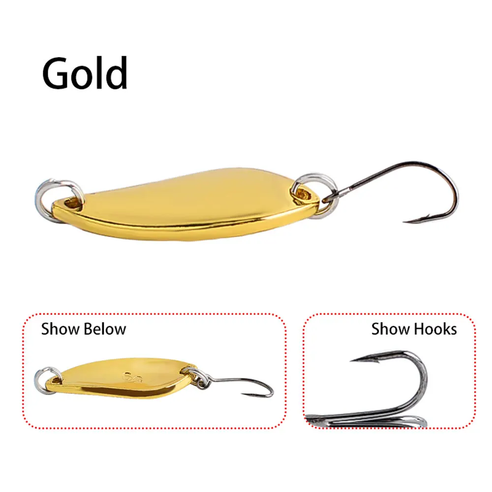 12pcs Metal Spoon Spinner Lure 2.5g 3.5g 5g Spoonbait Crankbaits Fishing Wobblers For Pike Crochet Set Bait Tackles view 5