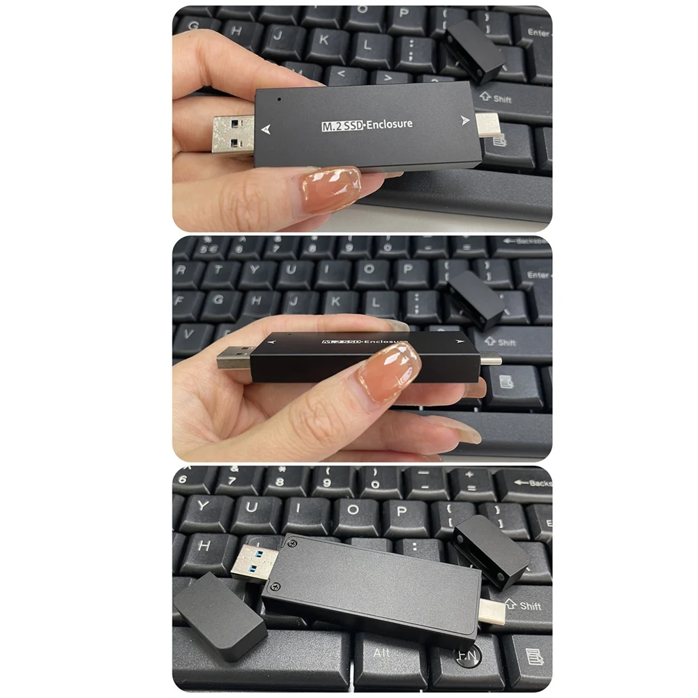 Efficient M.2 SSD-Enclosure USB 3.1 Type C Hard Disk Enclosure