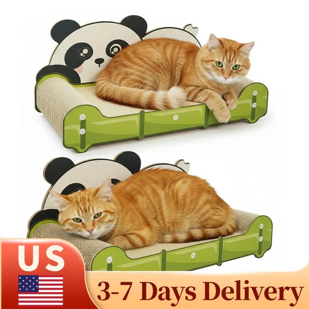 

Bear Cat Scratching Board Sofa Long Lasting Scartching Pads for Indoor Cats
