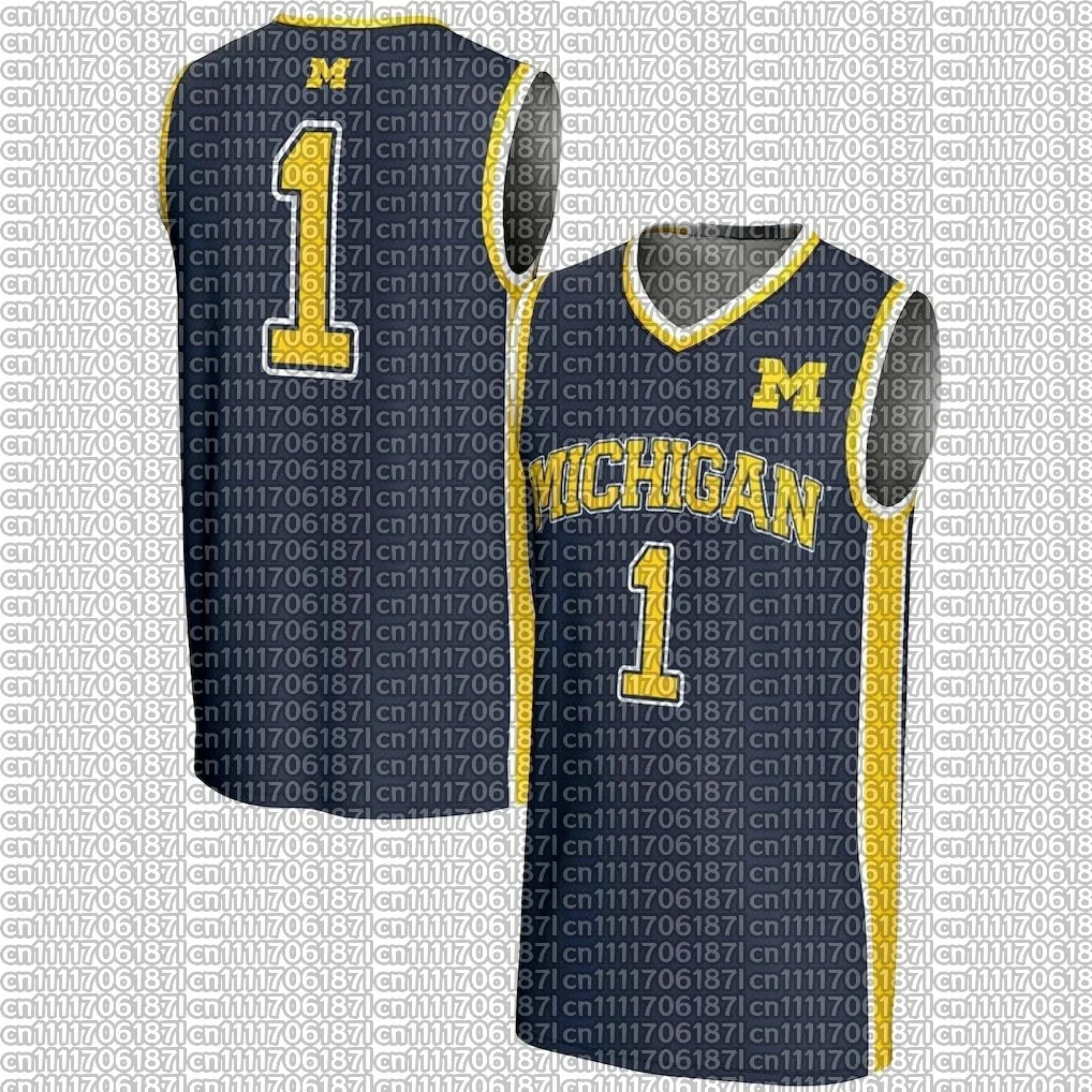 26 March Madness Verano Nuevo # 1 Michigan Wolverines Gameday Greats Camiseta de baloncesto - Camiseta de secado rápido de gran tamaño para hombre y mujer, color azul marino